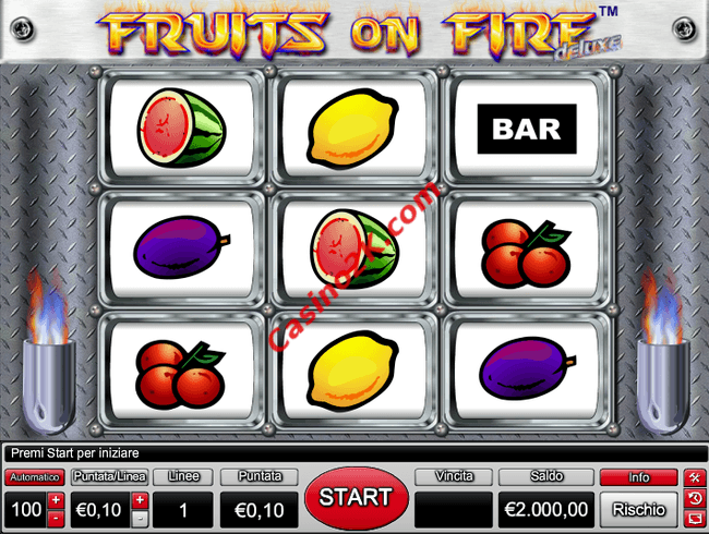 Slot Online Fruits On Fire Deluxe online.