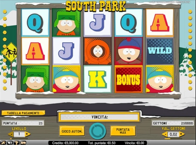 slot machine south park