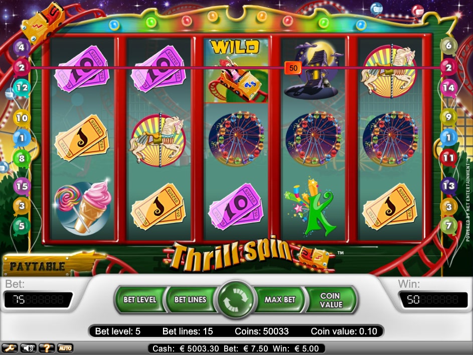 slot machine thrill spin