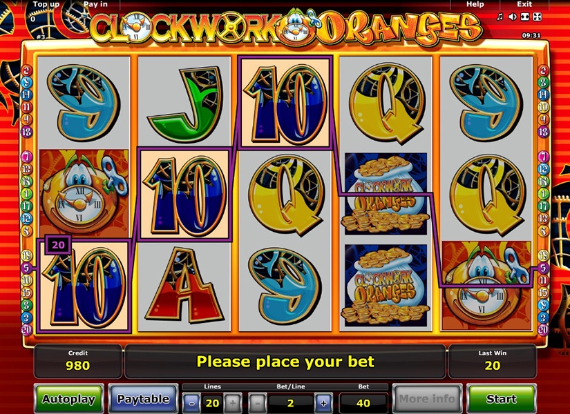 slot online clockwork oranges