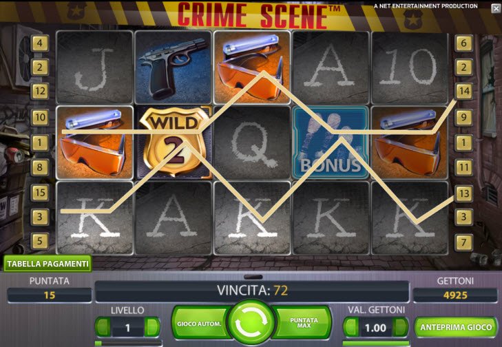 slot crime scene gratis