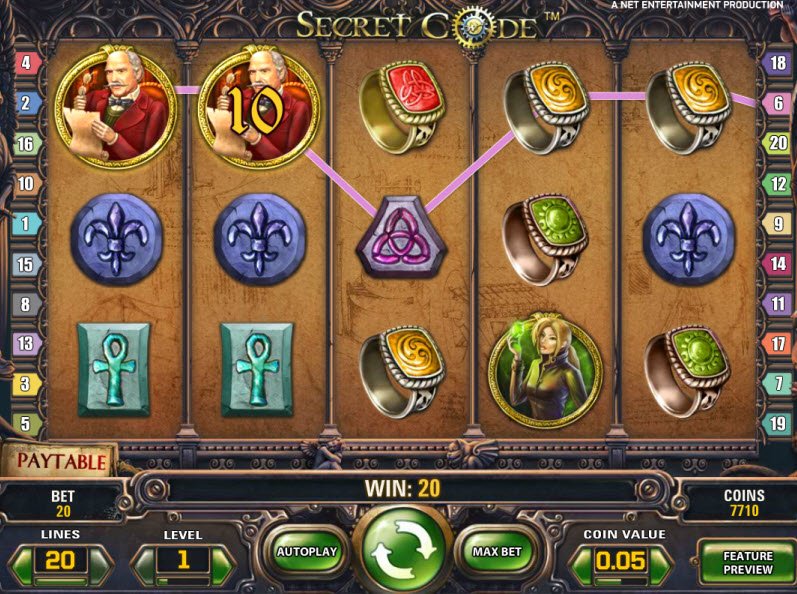 slot online secret code