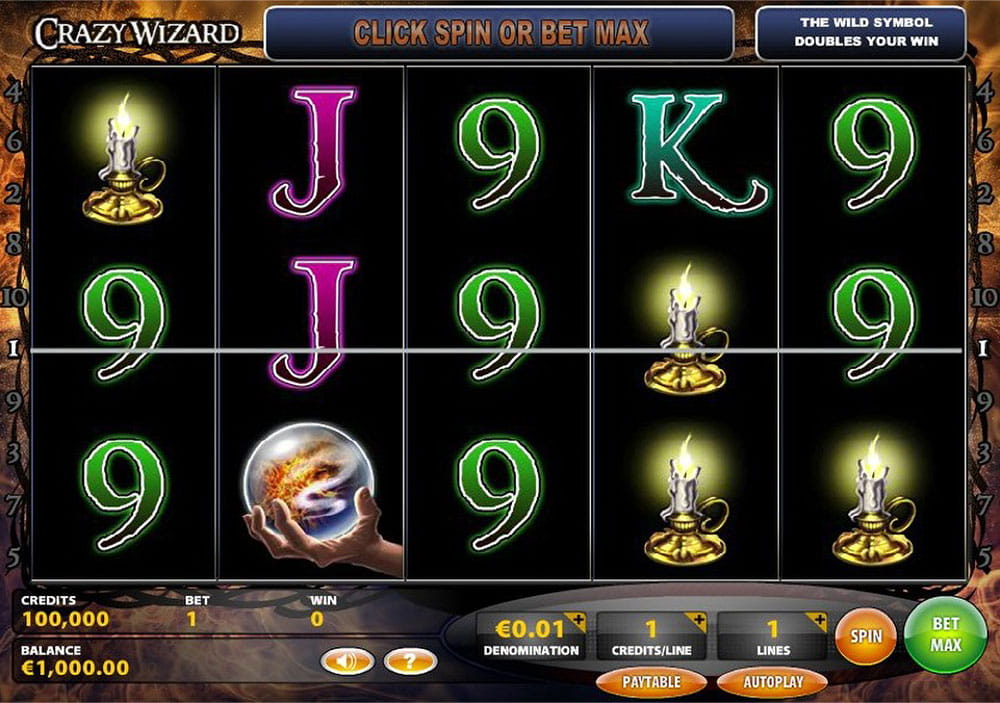 slot machine crazy wizard