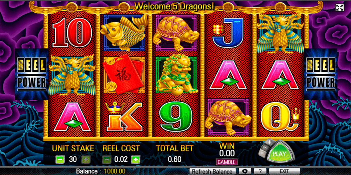 slot machine 5 dragons