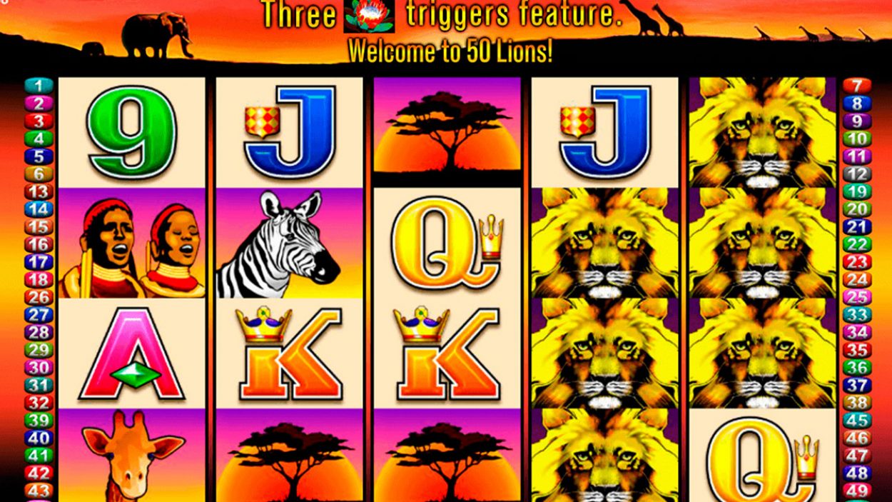 slot online gratis 50 lions